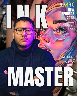 קעקוע ניצוץ ו- @donn_khaa: אישור הדדי כאמן מוכשר מצטרף למשפחת מותג קעקועים גל...