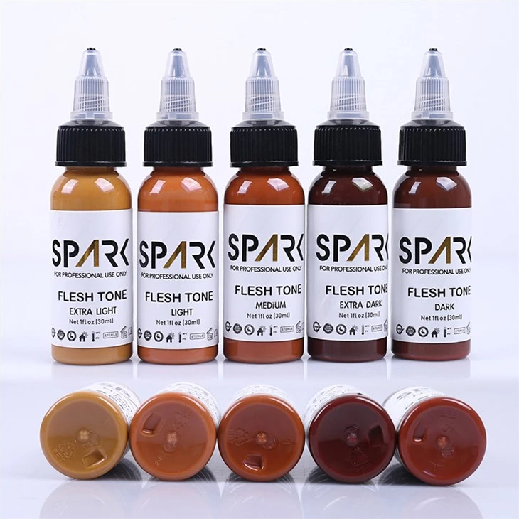 פיגמנטים קעקוע דיו 1OZ צבע עור לכיסויים מיזוג קעקועים קוסמטיים ניצוץ קעקוע דיו קעקוע דיו שחור