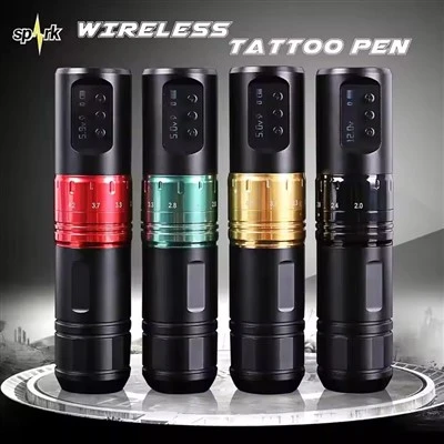 Spark Professional High - מהירות דיוק מתכוונן עט קעקוע סיבוב נייד סוללה קבועה של גוף חשמלי מופעלת