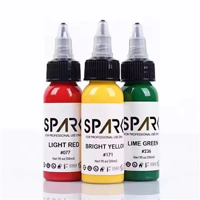 Spark אורגני 1oz (30 מ"ל) ידידותי לעור אספקת קעקועים דיו איפור קבוע קעקוע פיגמנט דיו