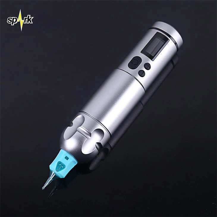 מכונת קעקועים אלחוטית סוללה Spark מכונת קעקוע לאמנות גוף
