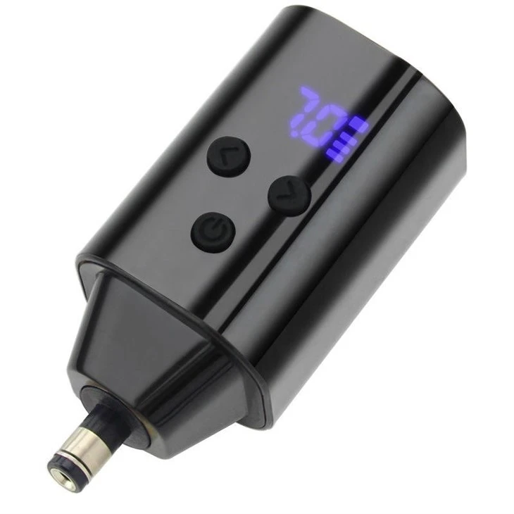 סוללת קעקוע באיכות גבוהה 5V 1500mA RCA/DC אלחוטי קעקוע ספק כוח