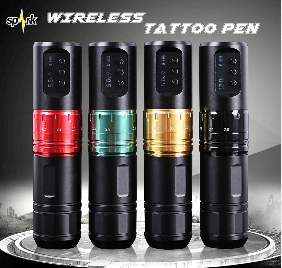 החדש ביותר Spark Wireless באיכות גבוהה מכונת קעקוע מנוע ללא מברשות עבור קעקוע אומנויות גוף