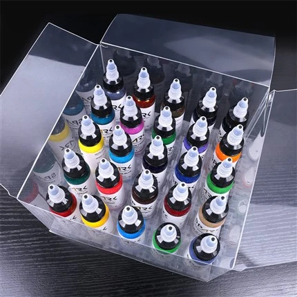 סט 25 צבעים ללא עופרת Spark Ink Tattoo Ink Ink Ink Tattoo Ink Black