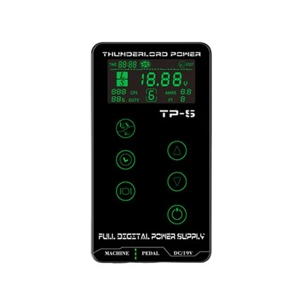 עבור סליל ומכונות קעקועים רוטרי אספקת קעקוע LCD קעקועים מיני ספק כוח
