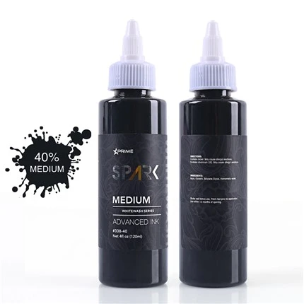 סט דיו לקעקוע דיו טבעוני לשטוף לבן סט Spark Tattoo Ink