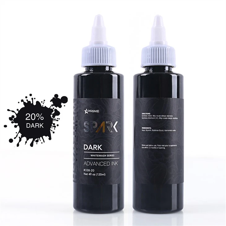 סט דיו לקעקוע מקצועי White Wash Set Spark Ink Ink