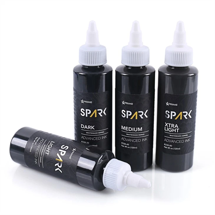 דיו לקעקוע Spark Original White Wash Set Pigments Tattoo Ink