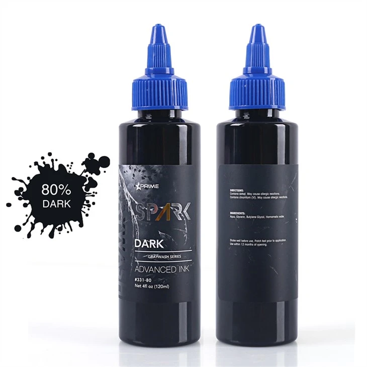 דיו לקעקוע בתפזורת שחור דיו קעקוע Spark Ink Tattoo