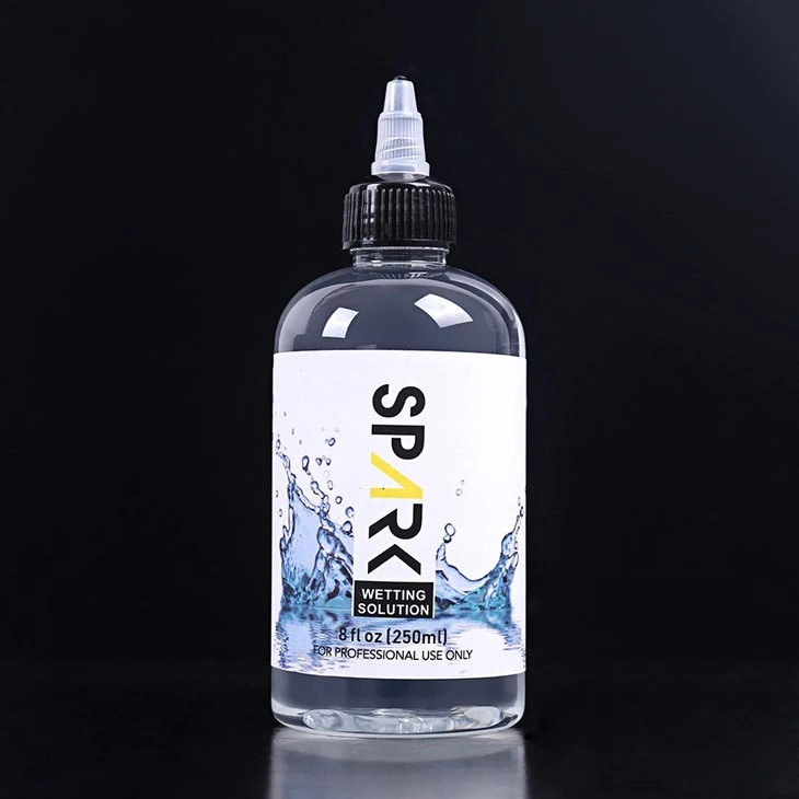 240 מ"ל 8OZ Spark Tattoo Solution הרטבה Spark Tattoo Mixing Solution Spark Tattoo Ink