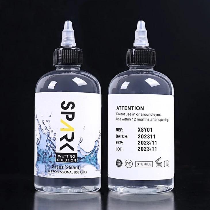 ללא אכזריות 240 מ"ל 8OZ Spark Tattoo Solution הרטבה Spark Tattoo Mixing Solution Spark Tattoo Ink