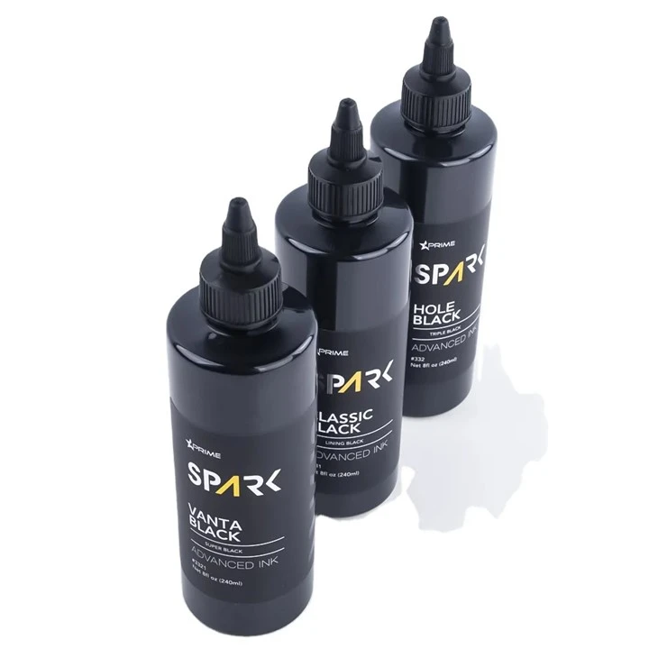 Vanta Black 8OZ 4OZ Super Black Ink Series Spark Tattoo Ink Ink Ink Set Professional